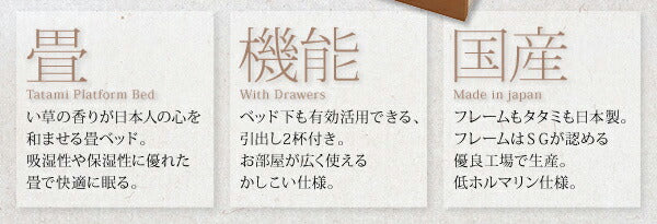 【新商品】モダンデザイン畳収納ベッド 花梨 Karin シングル 送料無料