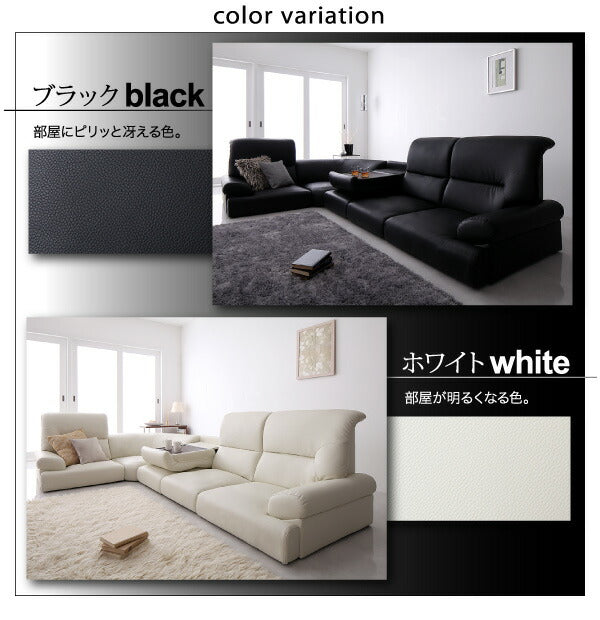 【新商品】シンプルモダンシリーズ ハイバックフロアコーナーソファ BLACK ブラック 4点セット 1P×3+コーナー 送料無料