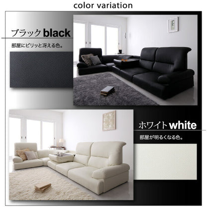 【新商品】シンプルモダンシリーズ ハイバックフロアコーナーソファ BLACK ブラック 4点セット 1P×3+コーナー 送料無料
