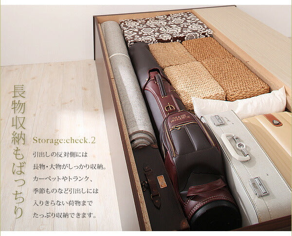 【新商品】お客様組立 シンプルチェストベッド Dixy ディクシー ベッドフレームのみ セミシングル 送料無料