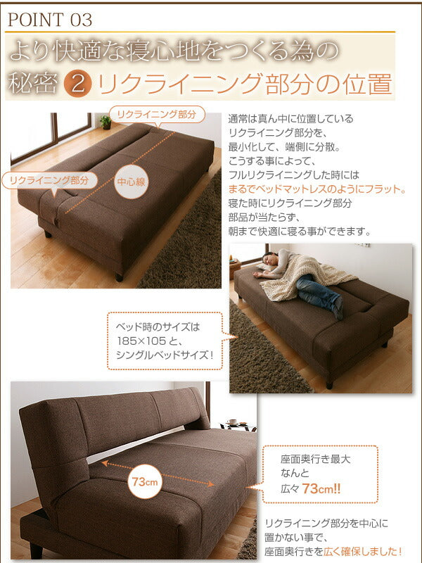 コイルスプリングソファベッド Welz ウェルズ 3.5P 送料無料 - 【公式】allecore(アレコレ) 家具インテリア・生活雑貨のオンライン通販