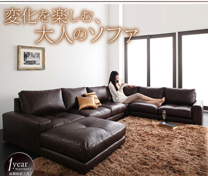 【新商品】モジュールローソファ Luciano ルチアーノ ソファ 右肘付き 1P 送料無料