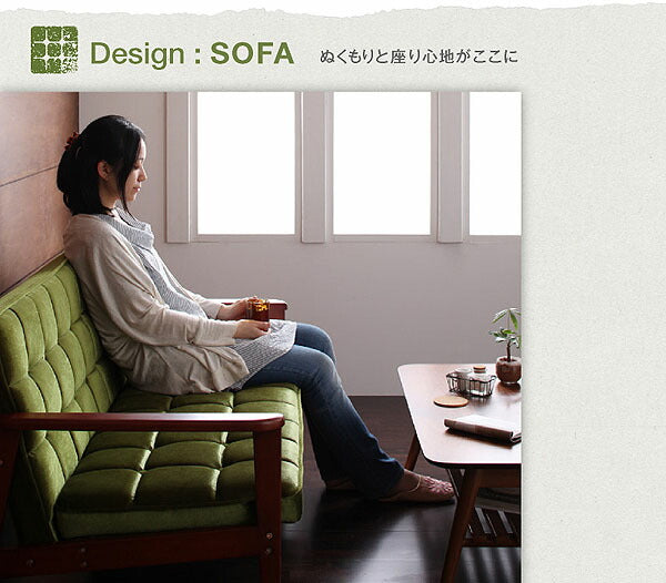 【新商品】組立設置付き ソファ&amp;ダイニングセット DARNEY ダーニー 5点セット(テーブル+1Pソファ2脚+チェア2脚) W160 送料無料