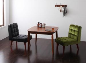 【新商品】組立設置付き ソファ&amp;ダイニングセット DARNEY ダーニー 3点セット(テーブル+チェア2脚) W90 送料無料