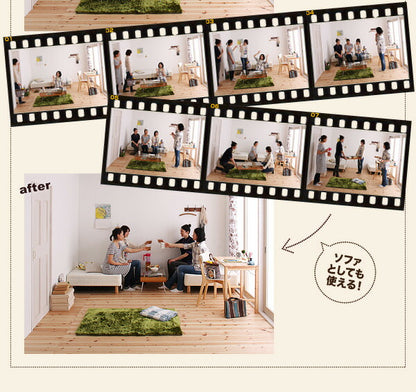 組立設置付き 新・移動ラクラク 分割式マットレスベッド マットレスベッド ボンネルコイルマットレスタイプ セミダブル 脚22cm 送料無料