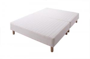 【新商品】組立設置付き 新・移動ラクラク 分割式マットレスベッド マットレスベッド ボンネルコイルマットレスタイプ ダブル 脚15cm 送料無料