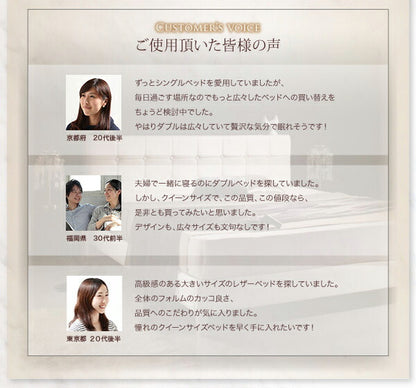 【新商品】組立設置付き モダンデザイン・高級レザー・大型ベッド Strom シュトローム ベッドフレームのみ ダブル 送料無料