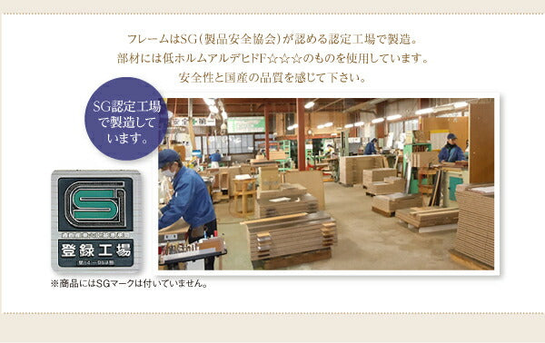 ずっと使えるロングライフデザインベッド Vermogen フェアメーゲン 天然ラテックス入り国産ポケットコイルマットレス付き セミダブル 送料無料