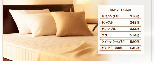 【新商品】日本人技術者設計 快眠マットレス　ホテルスタンダード ボンネルコイル EVA エヴァ クイーン 送料無料