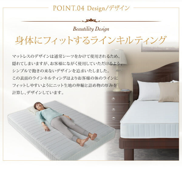 【新商品】日本人技術者設計 快眠マットレス　ホテルスタンダード ボンネルコイル EVA エヴァ クイーン 送料無料