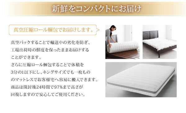 【新商品】日本人技術者設計 超快眠マットレス抗菌防臭防ダニ　ホテルプレミアム　ボンネルコイル硬さ：かため EVA エヴァ シングル 送料無料