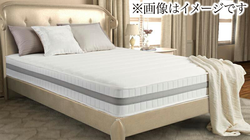 【新商品】日本人技術者設計 超快眠マットレス抗菌防臭防ダニ　ホテルプレミアム　ボンネルコイル硬さ：かため EVA エヴァ ダブル 送料無料