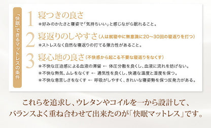 【新商品】日本人技術者設計 超快眠マットレス抗菌防臭防ダニ　ホテルプレミアム　ポケットコイル硬さ：ふつう EVA エヴァ キング 送料無料