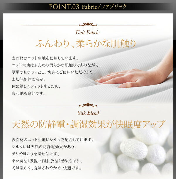 【新商品】日本人技術者設計 超快眠マットレス抗菌防臭防ダニ2層コイル　ホテルプレミアム　ポケットコイル硬さ：ソフト EVA エヴァ ダブル 送料無料