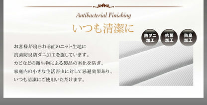【新商品】日本人技術者設計 超快眠マットレス抗菌防臭防ダニ2層コイル　ホテルプレミアム　ポケットコイル硬さ：ソフト EVA エヴァ シングル 送料無料