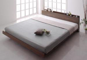 【新商品】モダンデザインローベッド FRANCLIN フランクリン スタンダードボンネルコイルマットレス付き フルレイアウト キング(K×1) フレーム幅180 送料無料