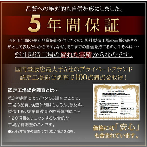 組立設置付き モダンデザイン・高級レザー・デザイナーズベッド Formare フォルマーレ 国産カバーポケットコイルマットレス付き ダブル