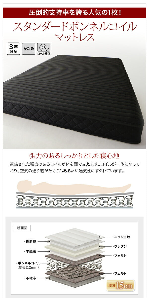 【新商品】組立設置付き モダンデザイン・高級レザー・デザイナーズベッド Formare フォルマーレ スタンダードボンネルコイルマットレス付き ダブル 送料無料