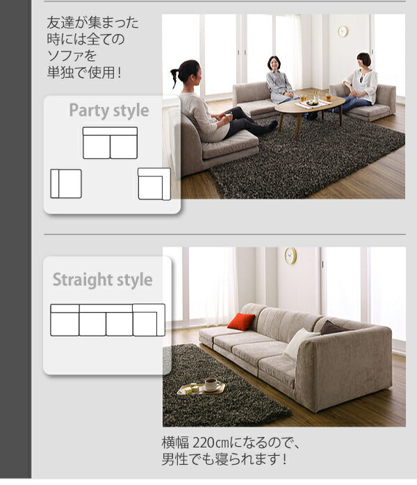 カバーリングフロアコーナーソファ COLTY コルティ ロータイプ ポケットコイル仕様 1P+2P+コーナー 送料無料