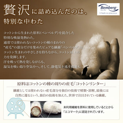 プレミアムマイクロファイバー贅沢仕立てのとろける毛布・パッド gran+ グランプラス 2枚合わせ毛布・パッドセット 発熱わた入り キング 送料無料