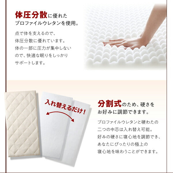 ボリューム布団6点セット FLOOR フロア レギュラータイプ セミダブル6点セット 送料無料