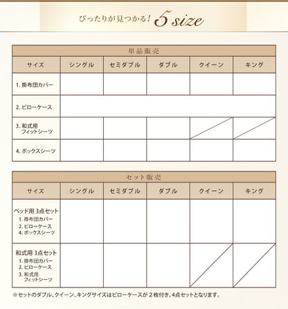 プレミアムマイクロファイバー贅沢仕立てのとろけるカバーリング gran グラン 布団カバーセット 和式用 ダブル4点セット 送料無料