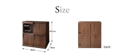【新商品】シンプルモダンリビングシリーズ nux ヌクス 2点セット(フラップチェスト×2) 送料無料