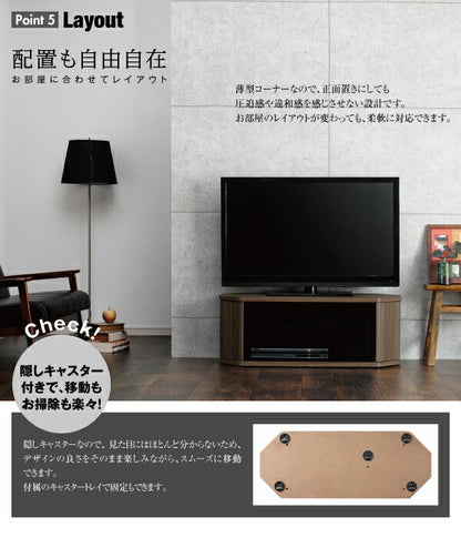 【新商品】薄型コーナーロータイプテレビボード Venus ベヌス ミドルタイプ 送料無料