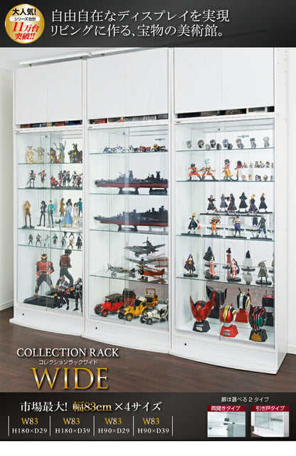 【新商品】コレクションラック ワイド 専用別売品 背面ミラー(2枚セット) 送料無料