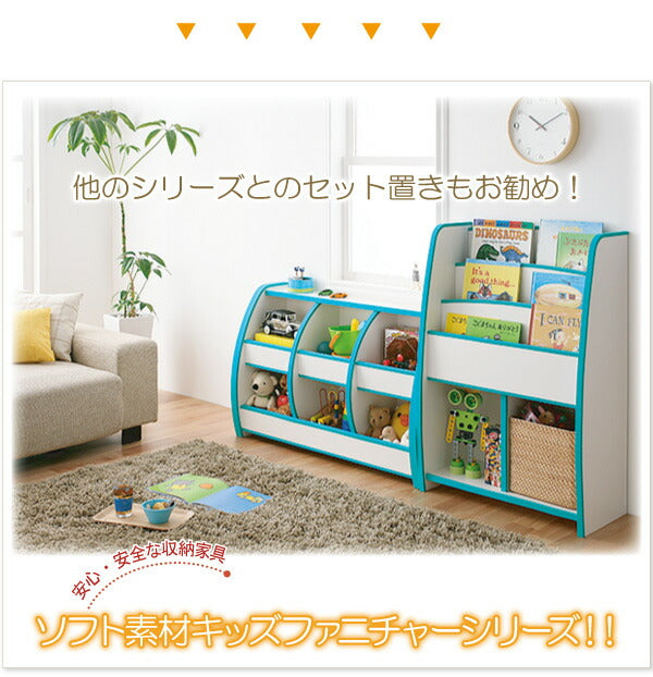 ソフト素材キッズファニチャーシリーズ 絵本ラック biblio ビブリオ スリムタイプ 送料無料 - 【公式】allecore(アレコレ) 家具インテリア・生活雑貨のオンライン通販