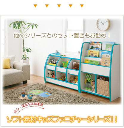 ソフト素材キッズファニチャーシリーズ 絵本ラック biblio ビブリオ トールタイプ 送料無料 - 【公式】allecore(アレコレ) 家具インテリア・生活雑貨のオンライン通販