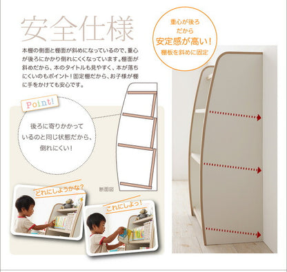 ソフト素材 リビングカラーシリーズ Lkids エルキッズ 本棚 ラージ 送料無料 - 【公式】allecore(アレコレ) 家具インテリア・生活雑貨のオンライン通販
