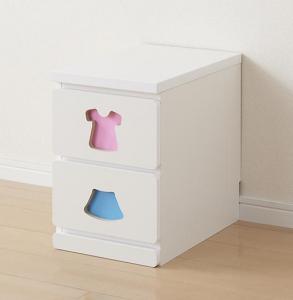小さいうちからお片付けの習慣が身に付く知育チェスト mapache マパーチェ 2杯タイプ 女の子向け 送料無料