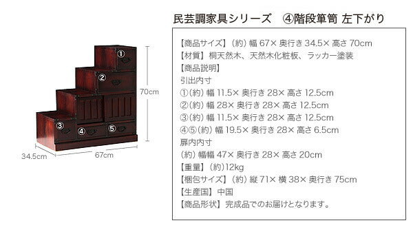 民芸調家具シリーズ ローボード 送料無料