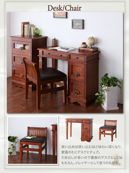 【新商品】アンティーク調アジアン家具シリーズ RADOM ラドム デスク W90 送料無料