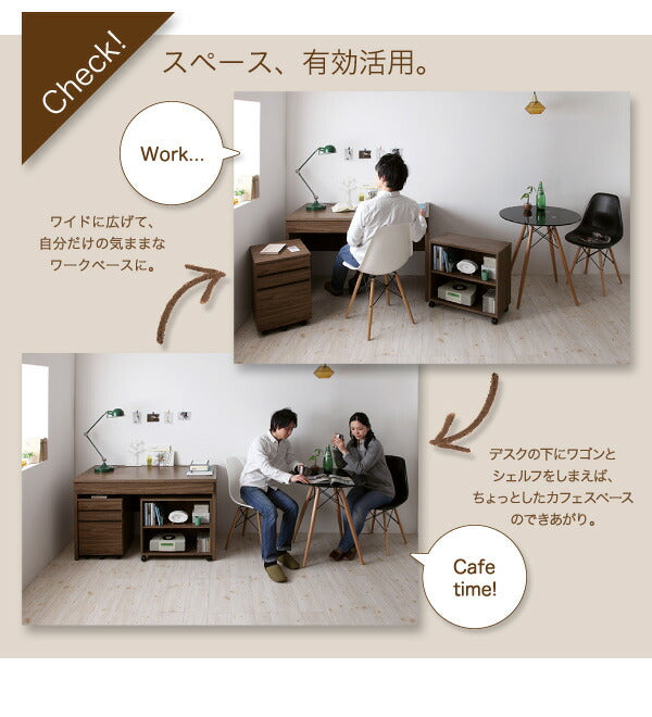 【新商品】ウォールナットデザインシステムデスク Vintage ヴィンテージ W120 送料無料