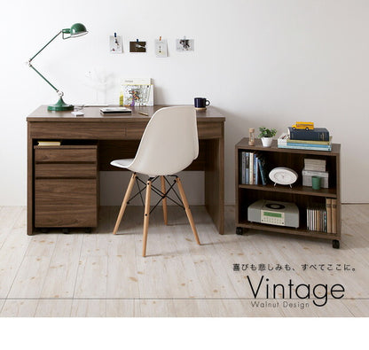 【新商品】ウォールナットデザインシステムデスク Vintage ヴィンテージ W120 送料無料