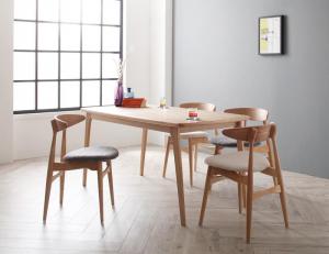 【新商品】組立設置付き 北欧デザイナーズダイニングセット Cornell コーネル 5点セット(テーブル+チェア4脚) W150 送料無料