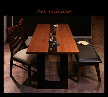 【新商品】組立設置付き モダンデザインダイニング Bistro M ビストロ エム 4点セット(テーブル+チェア2脚+ベンチ1脚) W150 送料無料