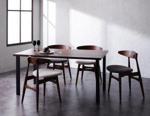 【新商品】組立設置付き デザイナーズダイニングセット TOMS トムズ 5点セット(テーブル+チェア4脚) スタンダードチェア W150 送料無料