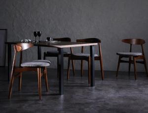 【新商品】組立設置付き デザイナーズダイニングセット TOMS トムズ 5点セット(テーブル+チェア4脚) ミックス W150 送料無料