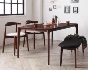 【新商品】組立設置付き 北欧デザイナーズダイニングセット Spremate シュプリメイト 4点セット(テーブル+チェア2脚+ベンチ1脚) スタッキングチェア W150 送料無料