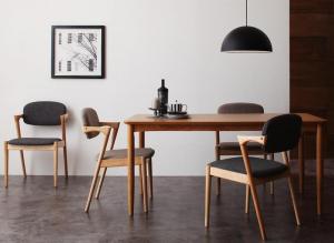 デザインダイニングセット Juhana ユハナ 5点セット(テーブル+チェア4脚) W150 送料無料