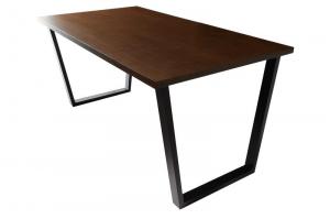 【新商品】組立設置付き 天然木ウォールナット　ヴィンテージスタイルカフェ風ダイニング Volga ボルガ ダイニングテーブル W150 送料無料