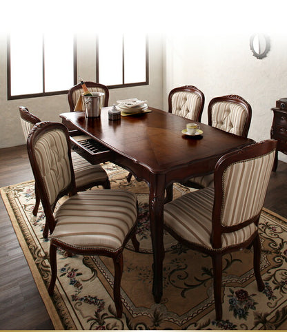 【新商品】ヨーロピアンクラシックデザイン アンティーク調ダイニング Salomone サロモーネ ダイニングチェア 1脚 肘あり アームタイプ 送料無料