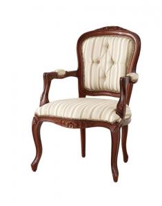 【新商品】ヨーロピアンクラシックデザイン アンティーク調ダイニング Salomone サロモーネ ダイニングチェア 1脚 肘あり アームタイプ 送料無料