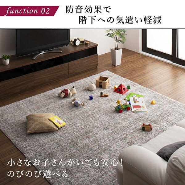 グラデーションミックスシャギーラグ rayures レイユール 200×250cm 送料無料
