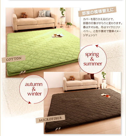 【新商品】スーパーふかふかラグ famile ファミレ 専用別売品 タオル地洗い替えラグカバー 130×190cm 送料無料