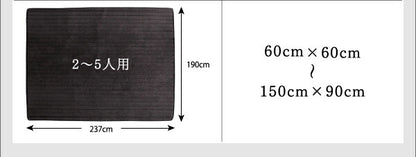 こたつに合わせるフロアコーナーソファ Wille ヴィレ コの字 マット部分サイズ 142×142cm 厚さ40mm 送料無料