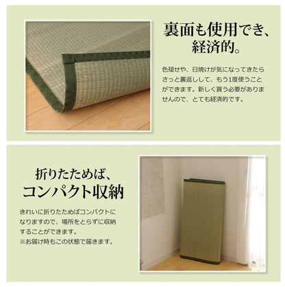 純国産 い草 上敷き カーペット 双目織 『草津』 江戸間4.5畳(約261×261cm） 送料無料